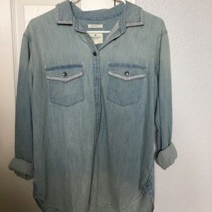 American Eagle denim button-up shirt
